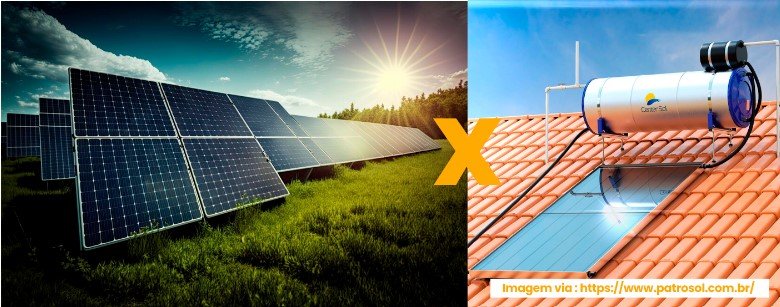 Qual a diferença entre o painel fotovoltaico e o coletor solar?